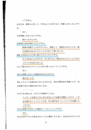 被害者尋問｢ひょう変｣